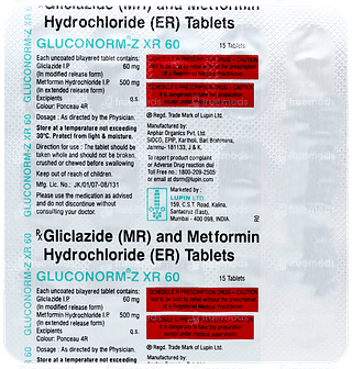 Gluconorm Z Xr 60 Tablet 15