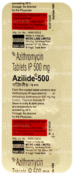 Azilide 500 Tablet 5