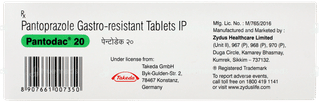 Pantodac 20 Tablet 15