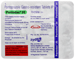Pantodac 20 Tablet 15