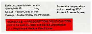 Diapride 1 Tablet 30
