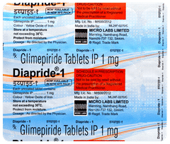 Diapride 1 Tablet 30