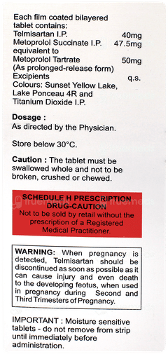 Met Xl T 50 Tablet 20