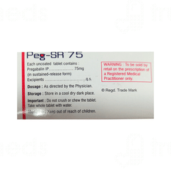 Peg Sr 75 Tablet 10 Peg Sr 75 Tablet 10