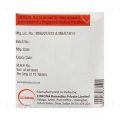 Tenebite M 20/1000 Tablet Sr 15