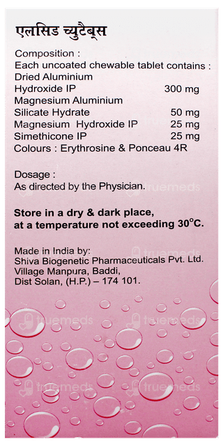 Alcid Mint Flavour Chewable Tablet 12