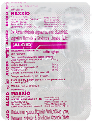 Alcid Mint Flavour Chewable Tablet 12