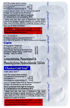 Cheston Cold Total Tablet 10 Cheston Cold Total Tablet 10