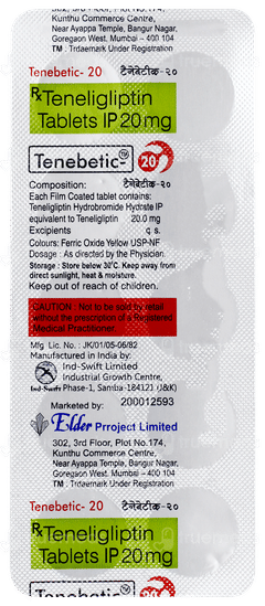 Tenebetic 20 Tablet 10