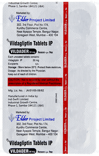 Vildader 50mg Tablet 15