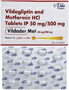 Vildader Met 50mg/500mg Tablet 15