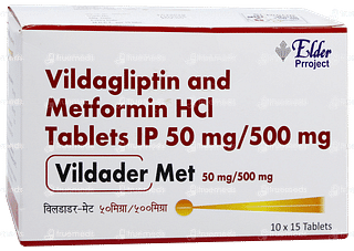 Vildader Met 50mg/500mg Tablet 15