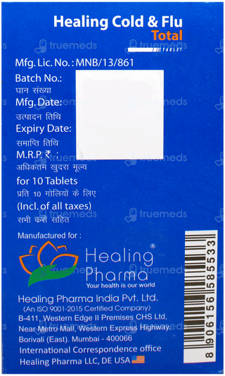 Healing Cold & Flu Total Tablet 10