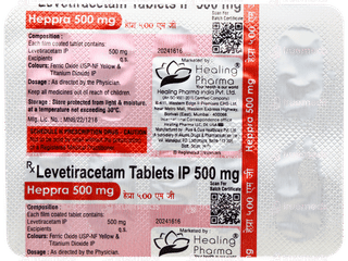 Heppra 500mg Tablet 10