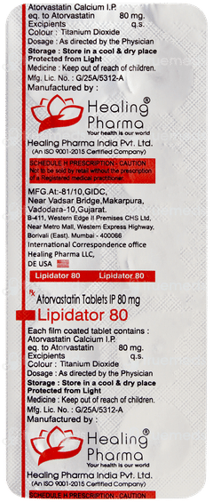 Lipidator 80 Tablet 10