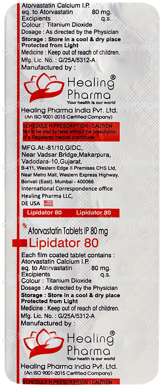 Lipidator 80 Tablet 10