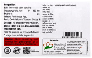 Ursodec 150 Tablet 15