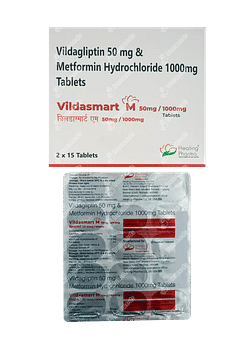 Vildasmart M 50mg/1000mg Tablet 15