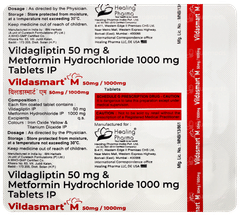 Vildasmart M 50mg/1000mg Tablet 15