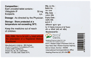 Vildasmart 50 Tablet 15