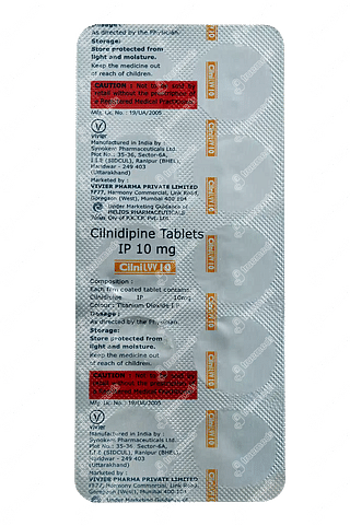 Cilnilyv 10 MG Tablet 10