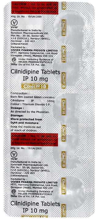 Cilnilyv 10 Tablet 10