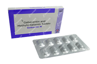 Gabanim M 300 Mg/500 MCG Tablet 10