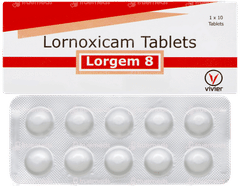 Lorgem 8mg Tablet 10