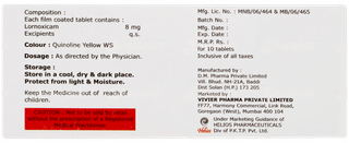 Lorgem 8mg Tablet 10