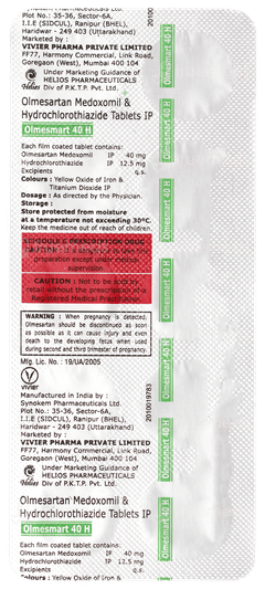 Olmesmart 40 H Tablet 10