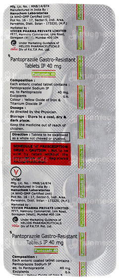 Pantozade 40 Tablet 10 Pantozade 40 Tablet 10