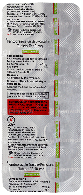 Pantozade 40 Tablet 10