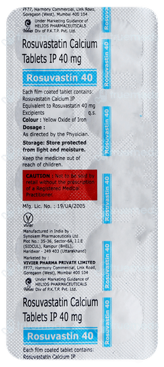 Rosuvastin 40 Tablet 10 Rosuvastin 40 Tablet 10