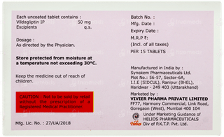 Vildadib 50 Tablet 15