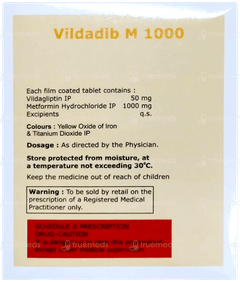 Vildadib M 1000 Tablet 15 Vildadib M 1000 Tablet 15
