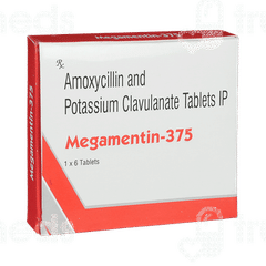 Megamentin 375 Tablet 6 Megamentin 375 Tablet 6