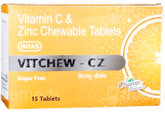 Vitchew Cz Orange Flavour Sugar Free Tablet 15
