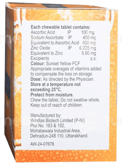 Vitchew Cz Orange Flavour Sugar Free Tablet 15