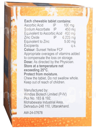 Vitchew Cz Orange Flavour Sugar Free Tablet 15