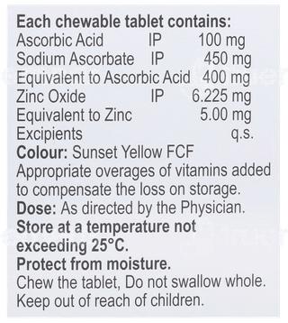 Vitchew Cz Orange Flavour Sugar Free Tablet 15