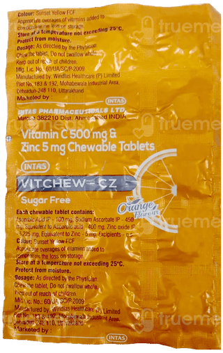 Vitchew Cz Orange Flavour Sugar Free Tablet 15