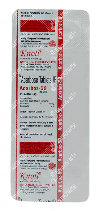 Acarboz 50 Tablet 10