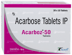 Acarboz 50 Tablet 10 Acarboz 50 Tablet 10