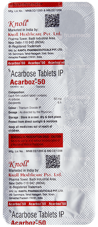 Acarboz 50 Tablet 10