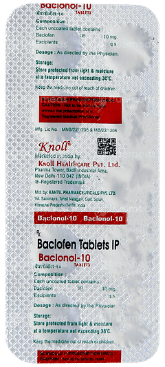 Baclonol 10 Tablet 10