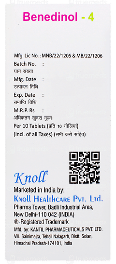 Benedinol 4 Tablet 10 Benedinol 4 Tablet 10