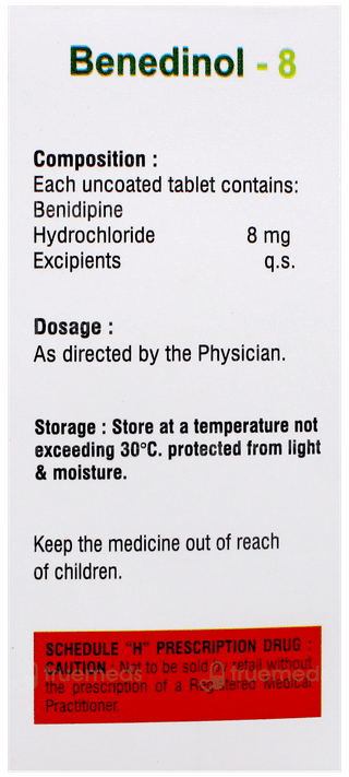 Benedinol 8 Tablet 10