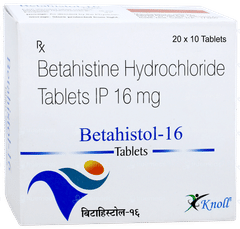 Betahistol 16 Tablet 10 Betahistol 16 Tablet 10