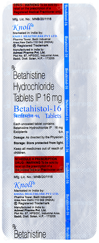 Betahistol 16 Tablet 10