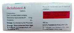 Betahistol 8 Tablet 10 Betahistol 8 Tablet 10